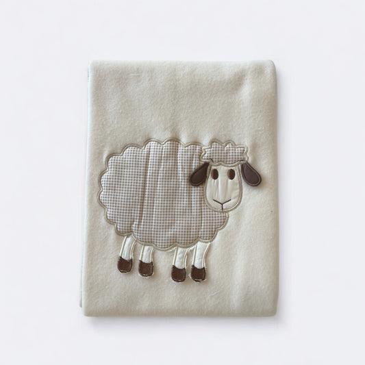 Stroller Fleece Blanket, Made-in-Italy, Sheep