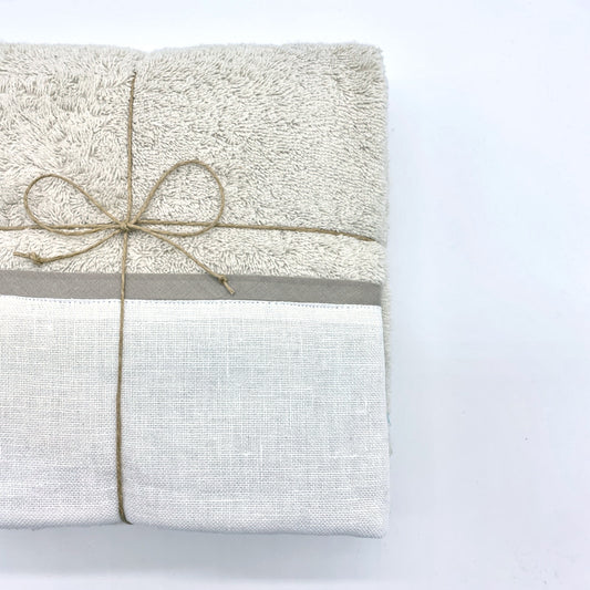 Towels set, Made in Italy 100% cotton